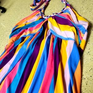 Halter Top Rainbow Dress 👗🌈